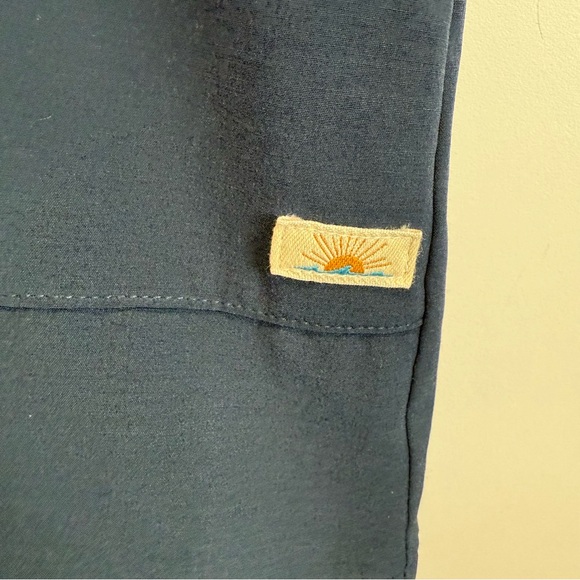 FAHERTY All Day Sleeveless V-Neck Mini Dress Navy Blue Small - Picture 6 of 8